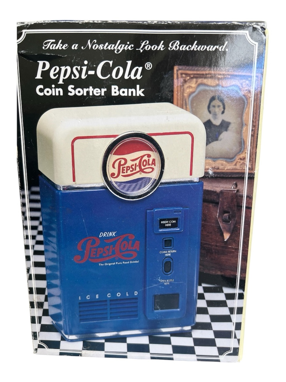 Vintage 1996 Pepsi Cola Coin Sorter Vending Machine